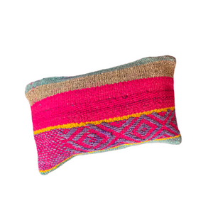 Peruvian Frazada Lumbar Pillow- Pucallpa